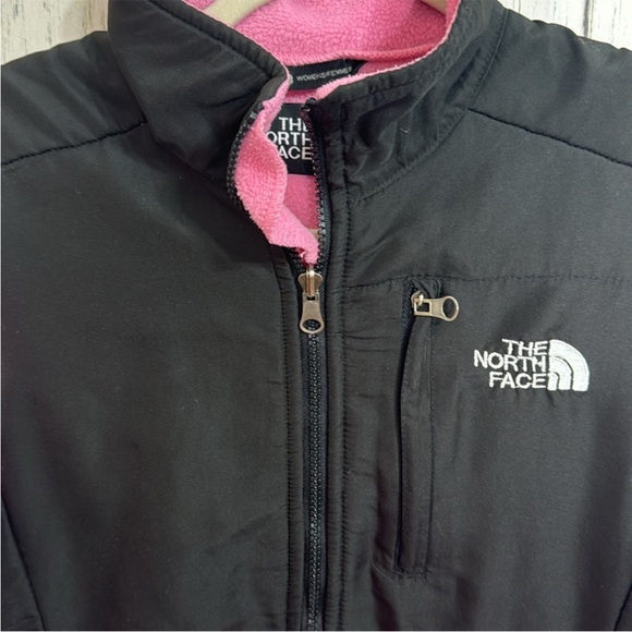 The North Face Fleece Zip Up Jacket Pink Black Size XS - Picture 5 of 8
